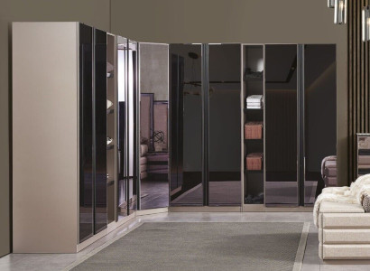 Configure walk-in cabinets Bedroom Wardrobe Loft Furniture corner cabinet